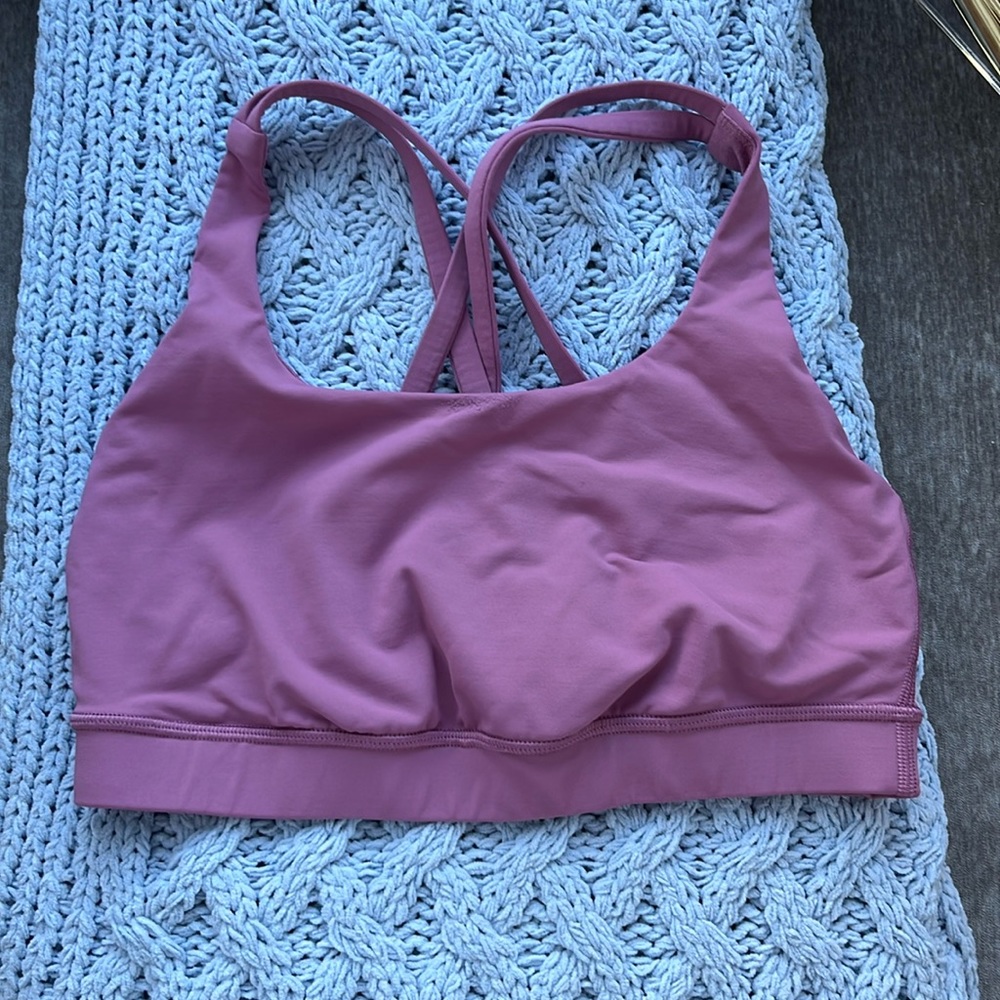 Lululemon energy bra size 6 color velvet dust